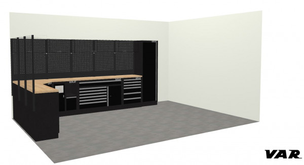 Combination of workshop furniture